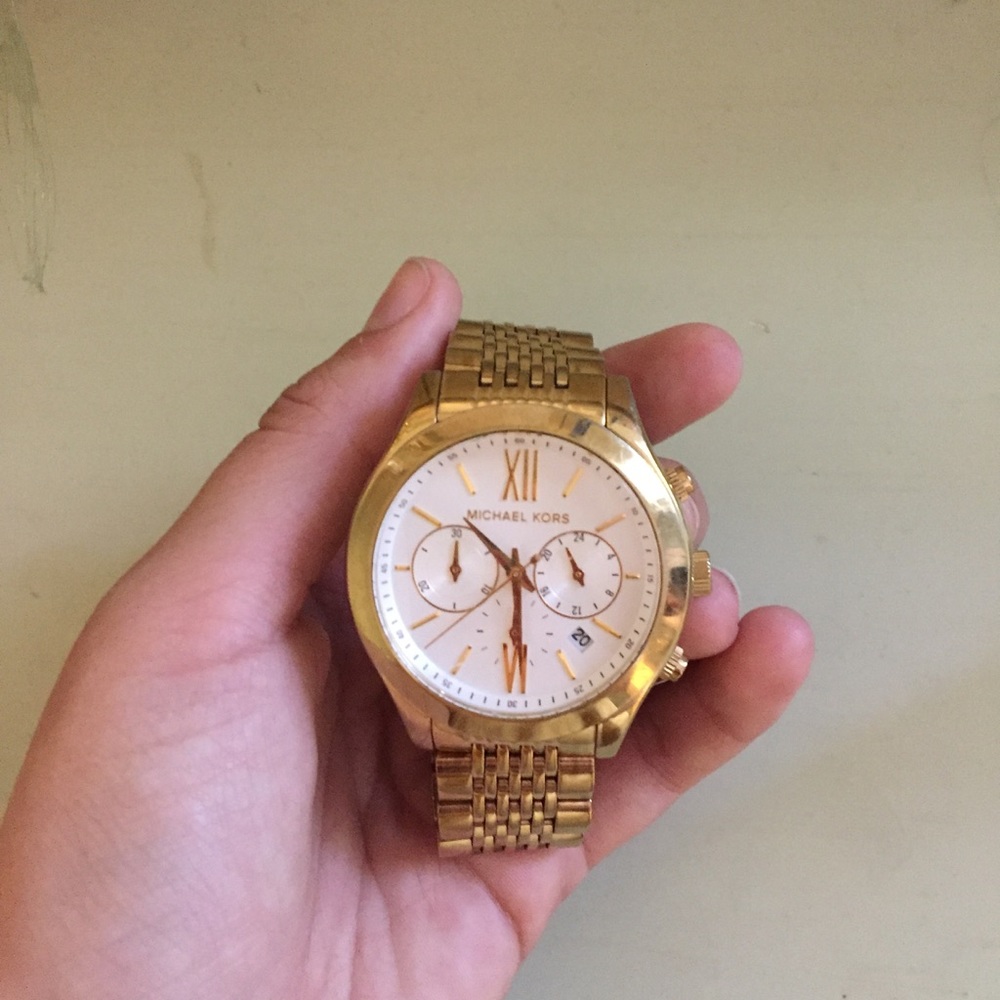Michael Kors Womens Gold Stainless Steele watch